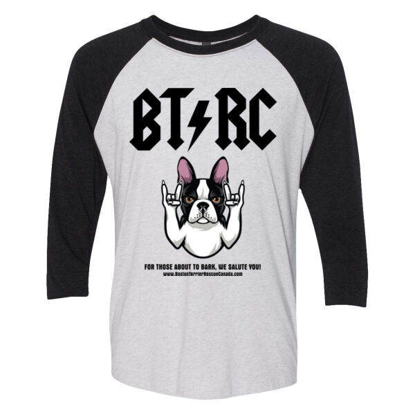 Terrier Unisex Baseball Tee Black Graphic Thumbnail