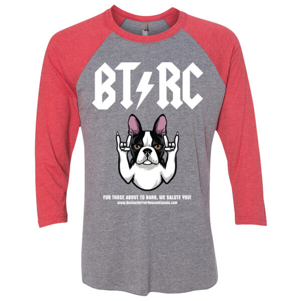 Terrier Unisex Baseball Tee White Graphic Thumbnail