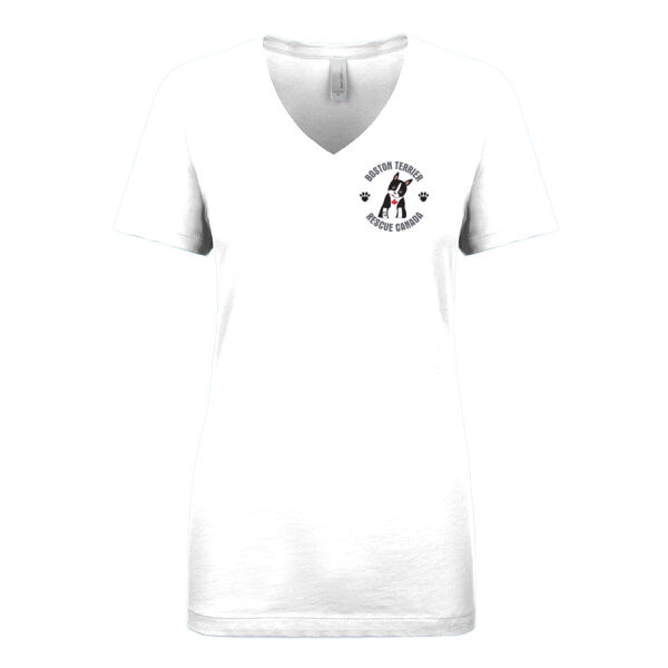 Ladies Terrier V Neck Black Pocket Graphic Thumbnail