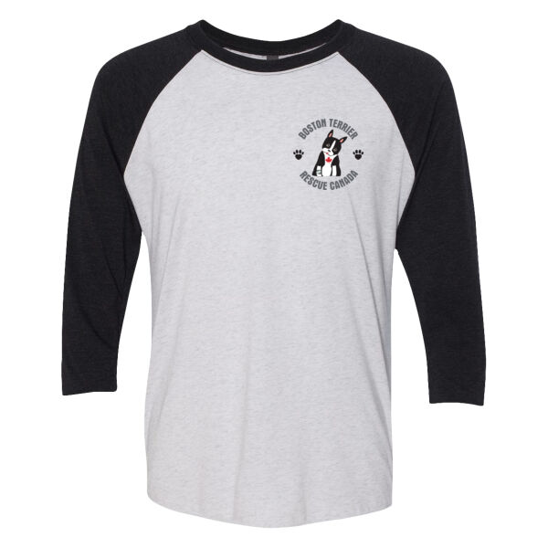 Terrier Unisex Baseball Tee Black Pocket Graphic Thumbnail