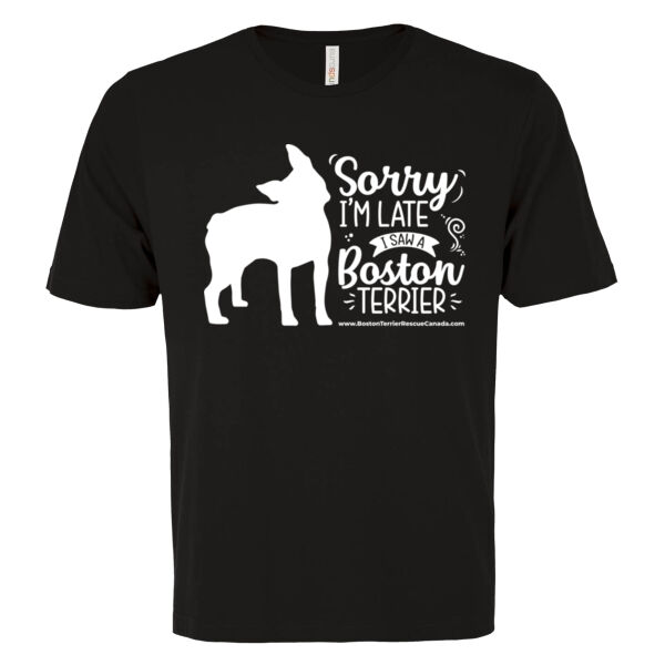 Sorry I'm Late Unisex Tee White Graphic Thumbnail