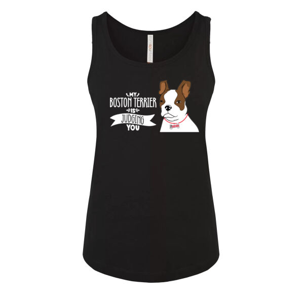 Ladies Judging Terrier Tank Light Graphic Thumbnail