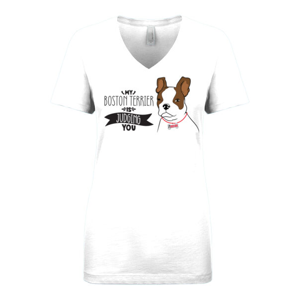 Ladies Judging Terrier V Neck Dark Graphic  Thumbnail