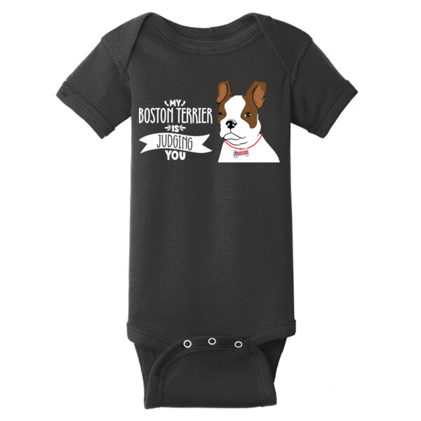 Judging Terrier Baby Onesie Light Graphic Thumbnail