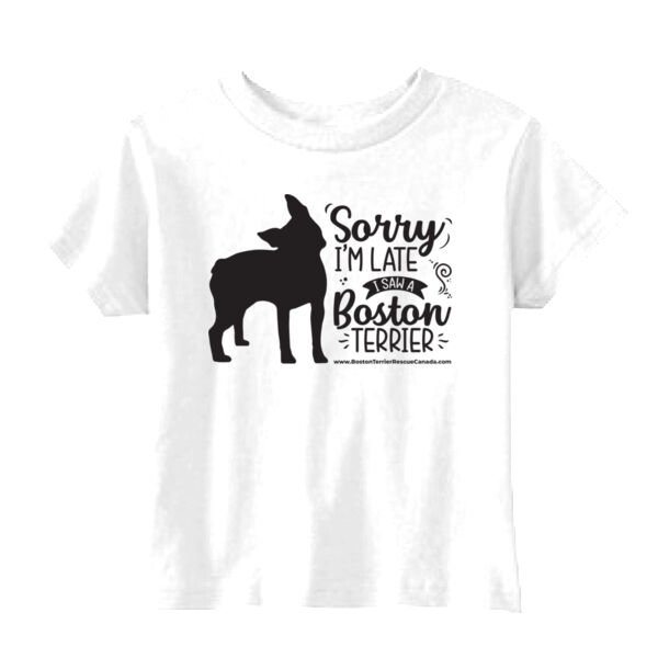 Sorry I'm Late Toddler Tee Black Graphic  Thumbnail