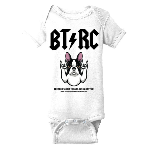 Terrier Baby Onesie Black Graphic Thumbnail