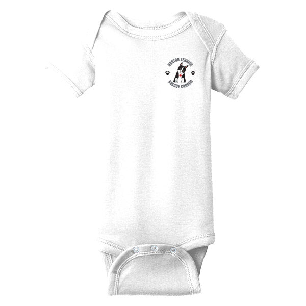 Terrier Baby Onesie Black Pocket Graphic Thumbnail