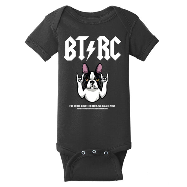 Terrier Baby Onesie White Graphic Thumbnail
