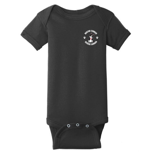 Terrier Baby Onesie White Pocket Graphic Thumbnail